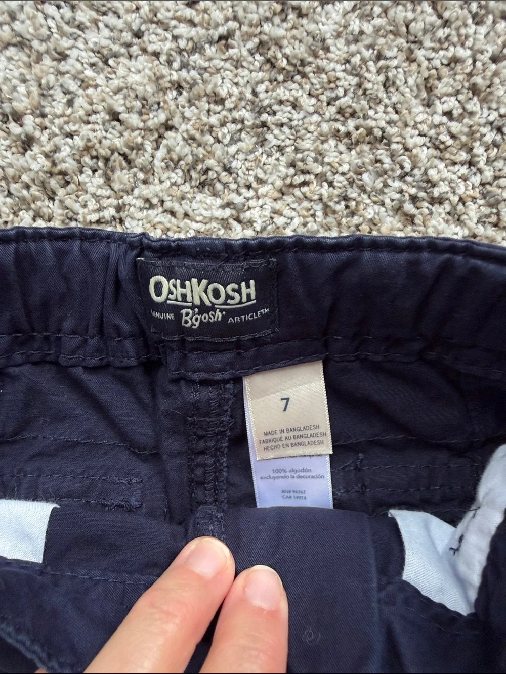 OshKosh B'gosh Navy Cargo Shorts for Men